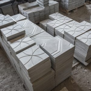 Stack Precast Reinforced Concrete Slabs